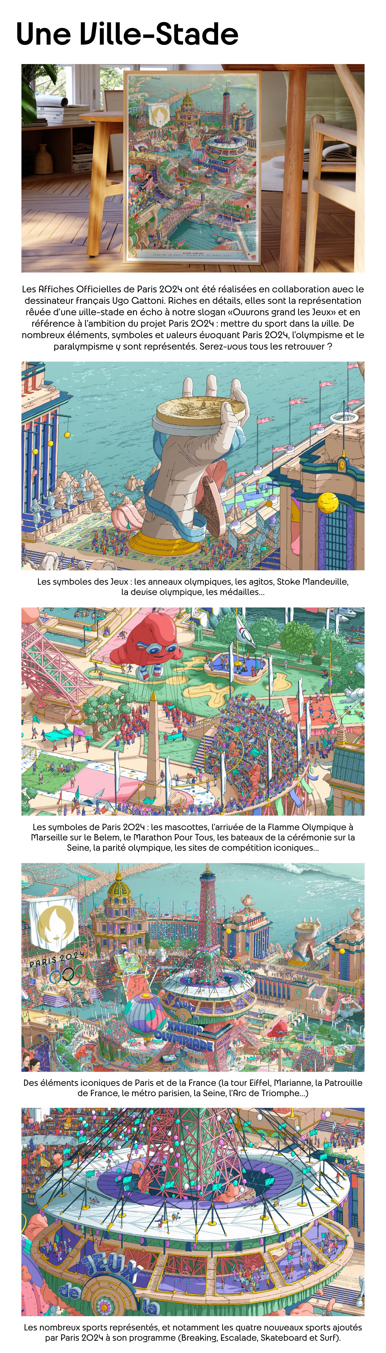 Jeux Olympiques de Paris 2024 affiches et impressions par JOEBOE