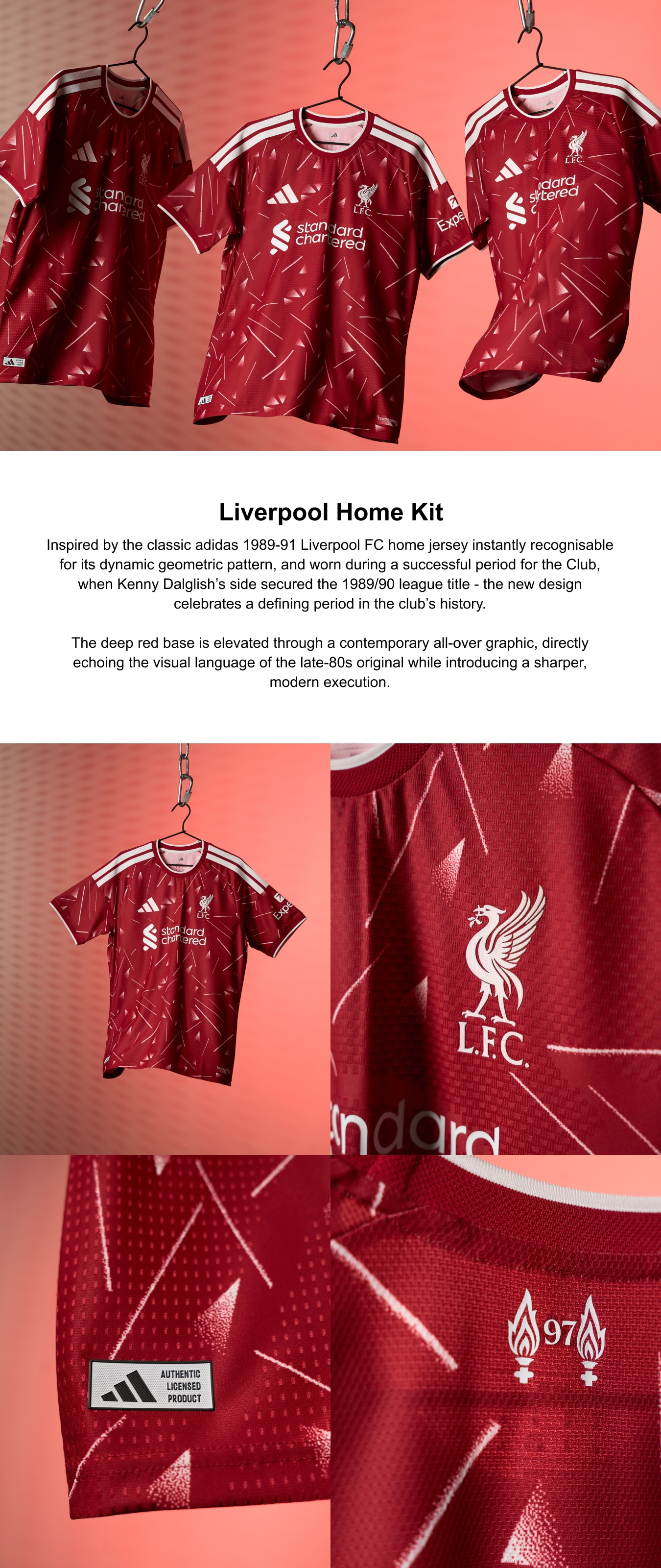 Liverpool adidas Home Shirt 2026-27 - Long sleeve with Szoboszlai